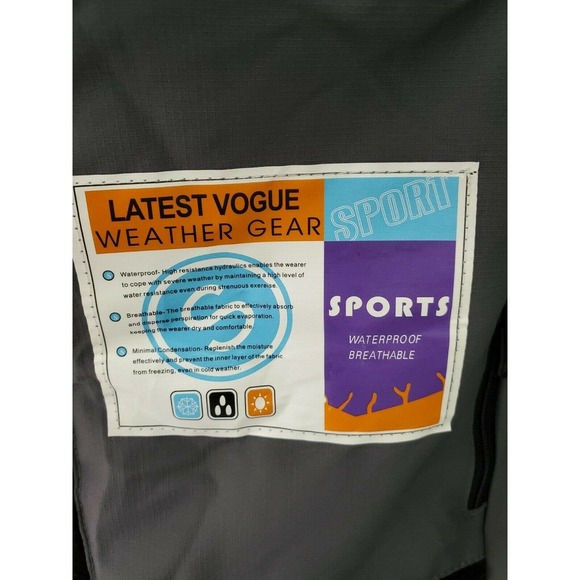 DLGJPA Women's Solid Gray Polyester Long Sleeve Full Zip Casual Jacket Size L - Picture 12 of 12